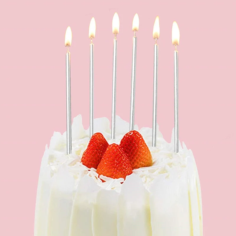 Bougies Longue Gâteau Anniversaire - Longueur 14cm | Pâtisserie et Cuisine