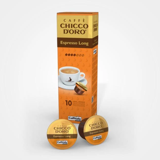 Caffè capsule Caffitaly Espresso Long d'oro 10 cps