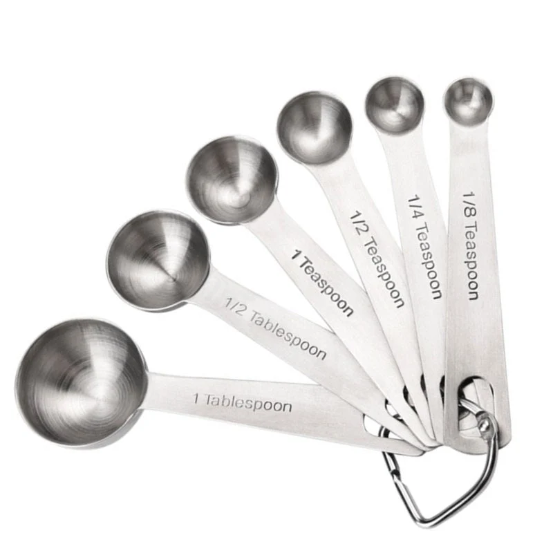 Lot de 6 Cuillères de Mesures en Inox | Patisserie et Cuisine