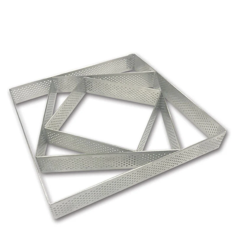 Carré et Rectangle Inox Perforé - Tarte et Tartelette | Patisserie et Cuisine