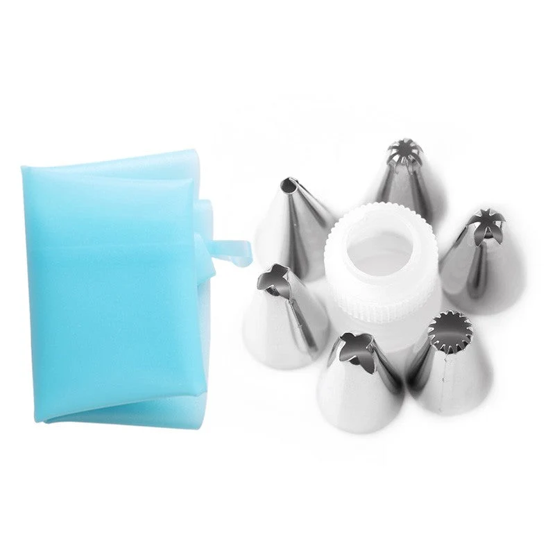 Kit Douilles Pâtissières + Poche Douille Silicone