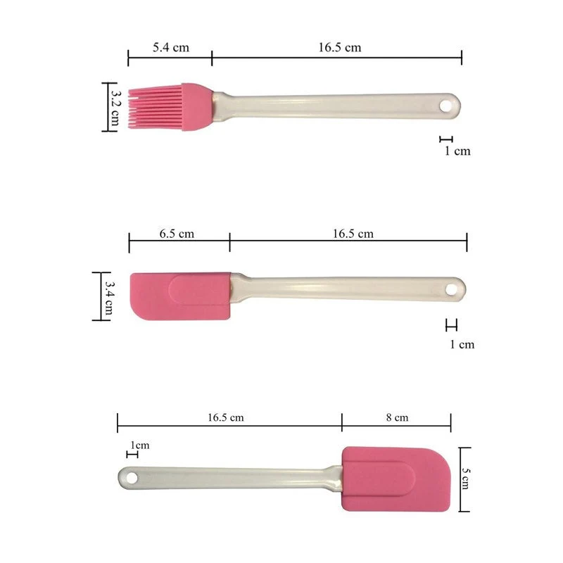 Lot Spatule + Maryse + Pinceau en silicone | Patisserie et Cuisine