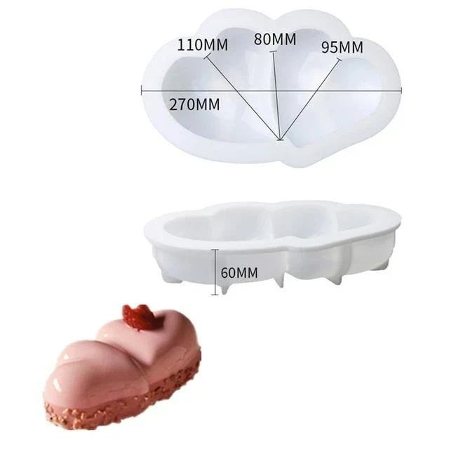 Lot de 4 Moules Silicone + Livre Recettes Offert