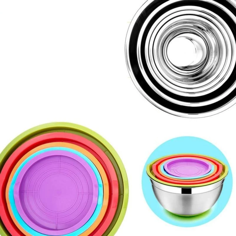 Set de 5 bols en inox | Patisserie et Cuisine