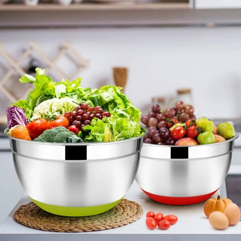 Set de 5 bols en inox | Patisserie et Cuisine