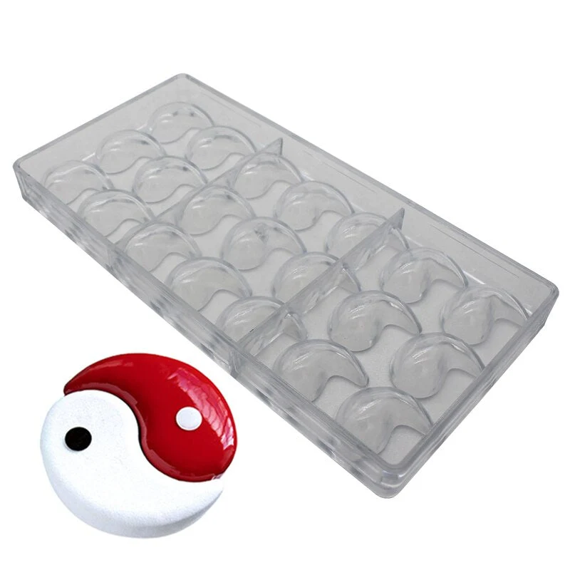 Moule Polycarbonate Chocolat - Ying Yang