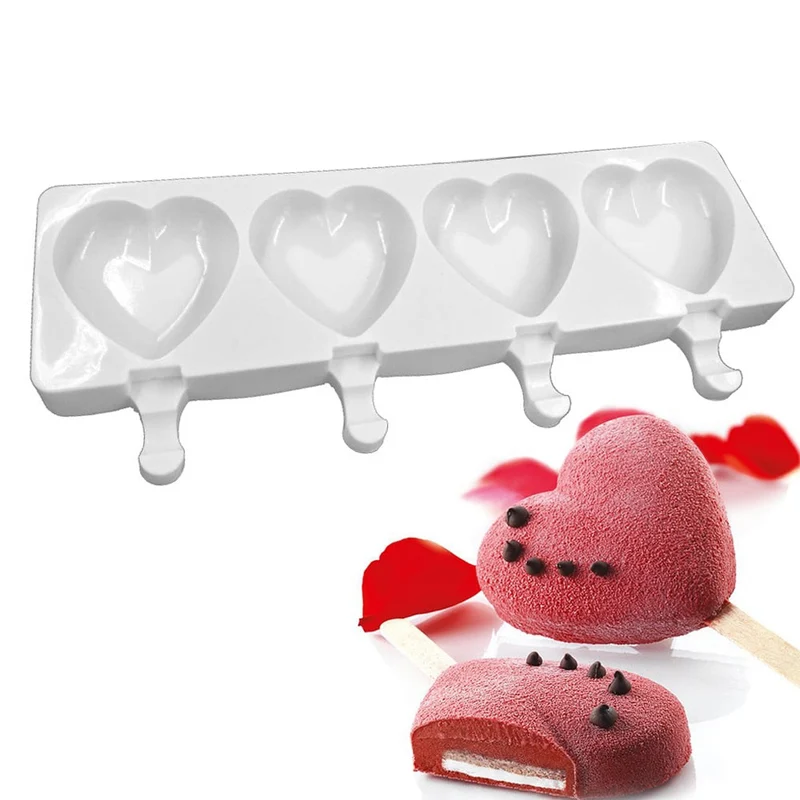 Moule à Glace Coeur a bâtonnets