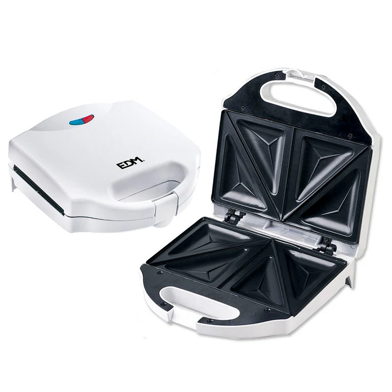 Appareil à croque-monsieur EDM 07666 Blanc 750 W