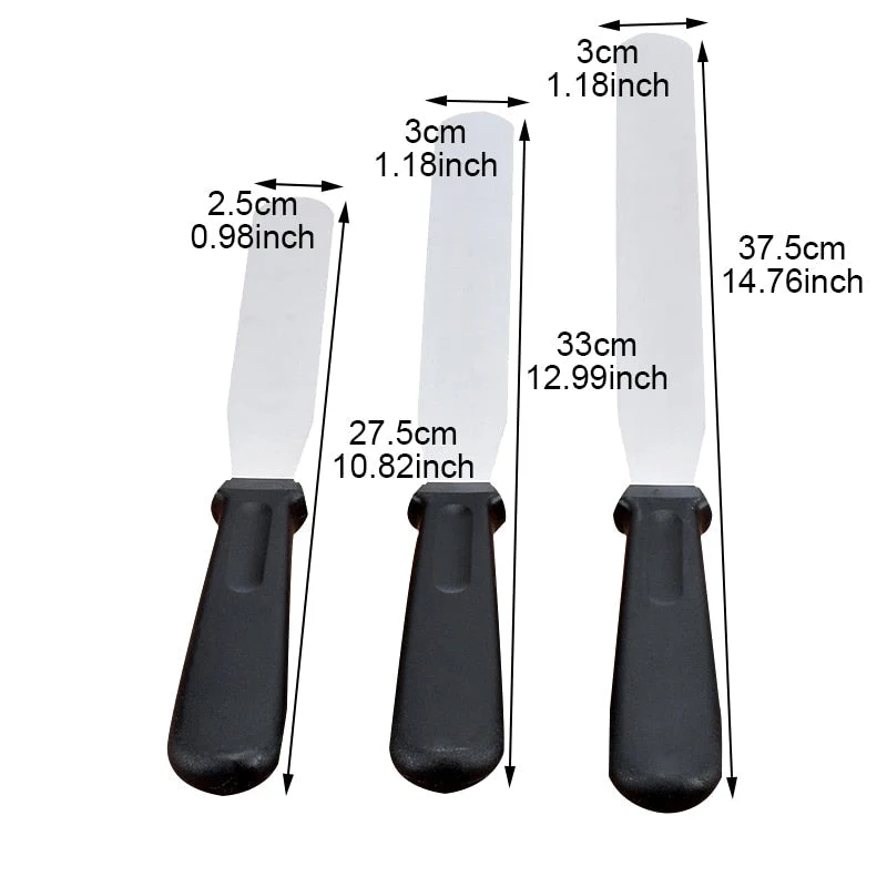 Spatules droites lames INOX | Patisserie et Cuisine