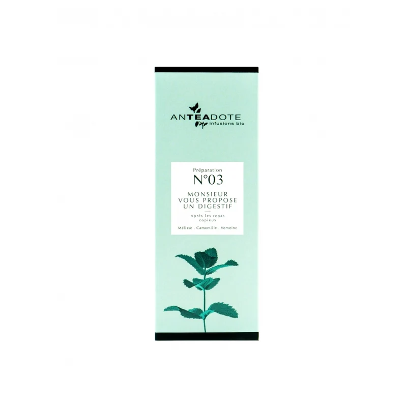 Infusion BIO : Monsieur vous propose un digestif