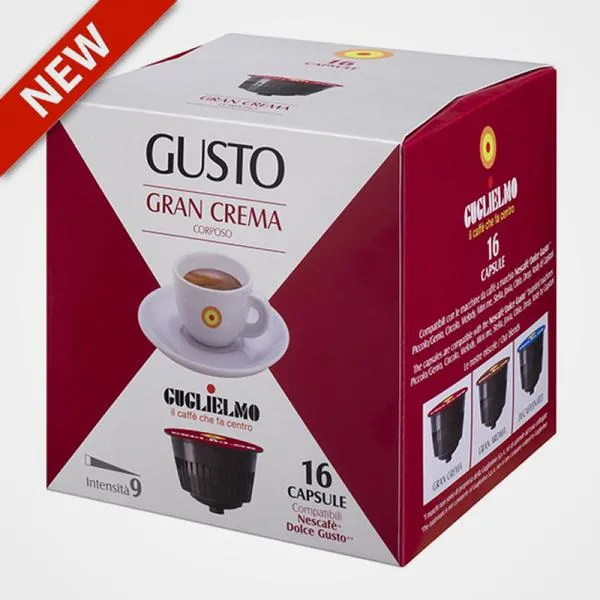 Caffè capsule compatibili Nescafé Dolce Gusto Crema 16 capsule