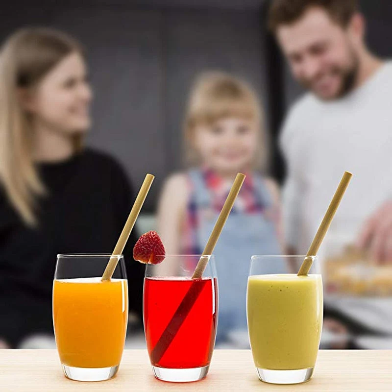 Pailles Bambou Réutilisable + Brosse Nettoyage | Patisserie et Cuisine