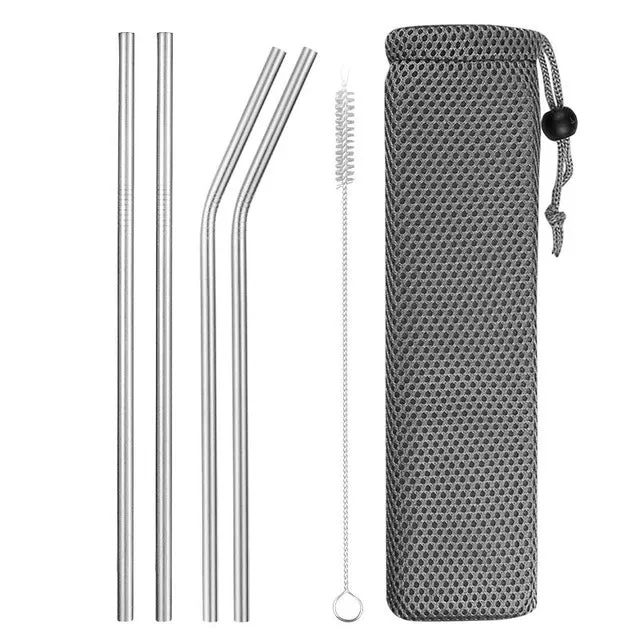 Pailles Inox Réutilisable + Brosse Nettoyage | Patisserie et Cuisine