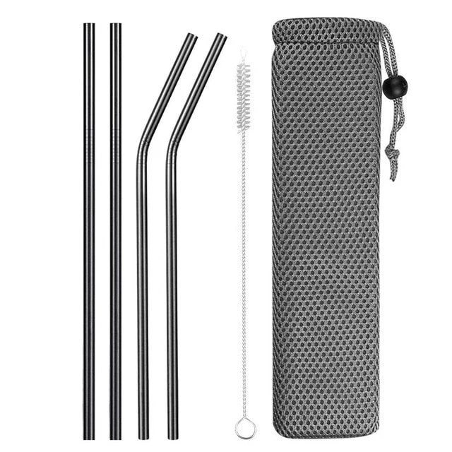 Pailles Inox Réutilisable + Brosse Nettoyage | Patisserie et Cuisine