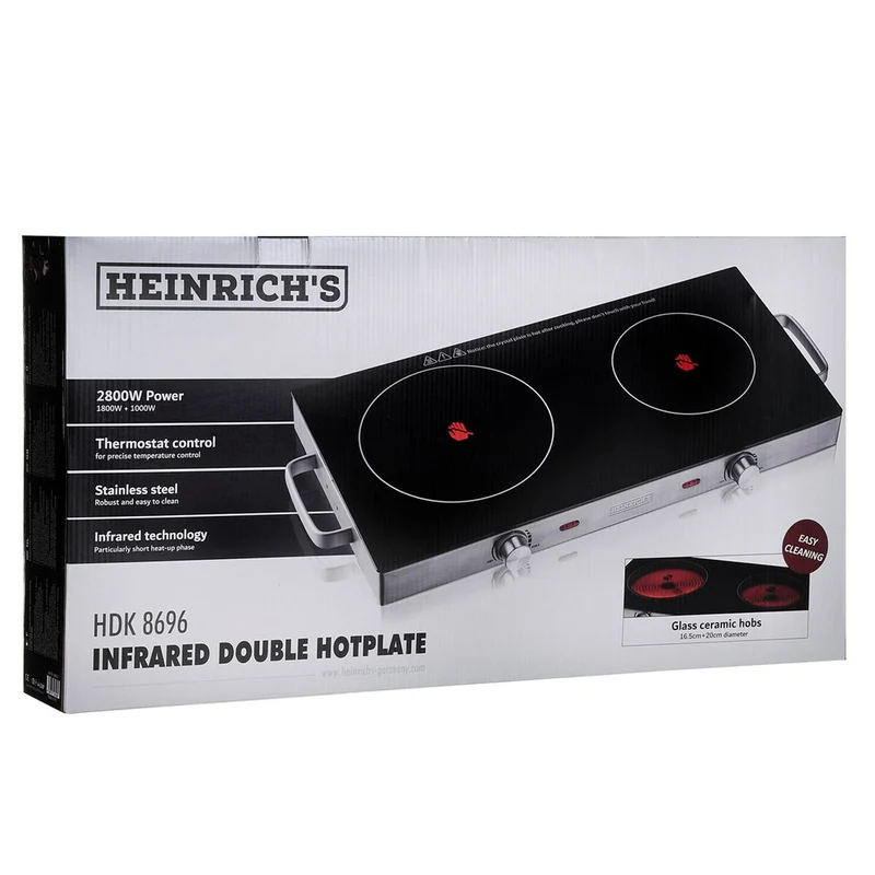Table de cuisson vitrocéramique Heinrich's HDK 8696 66 cm