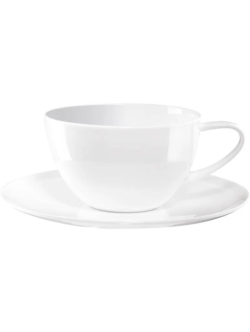 Tasse et soucoupe en porcelaine