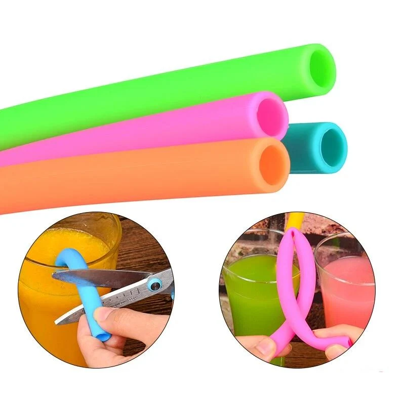 Paille Silicone Réutilisable + Brosse Nettoyage | Patisserie et Cuisine