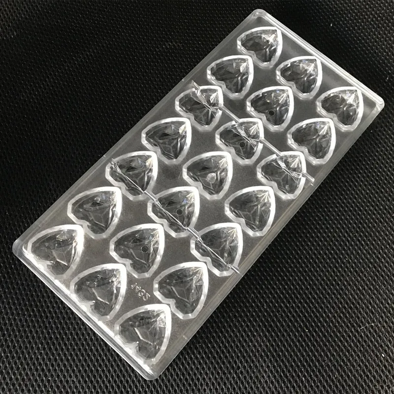 Moule Polycarbonate Chocolat - Coeur Origami