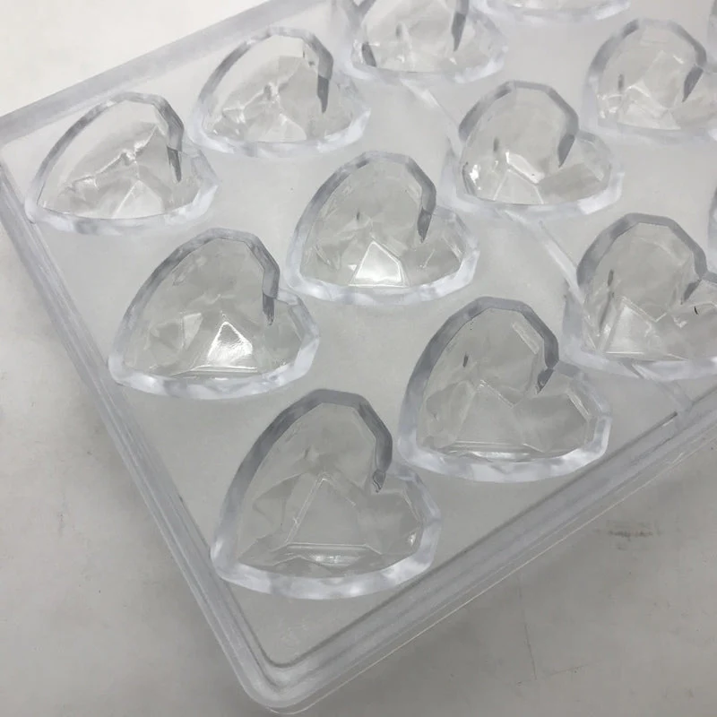 Moule Polycarbonate Chocolat - Coeur Origami