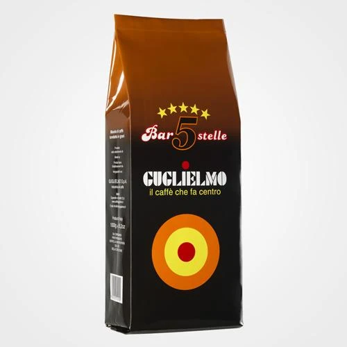 Caffè Guglielmo in grani Bar 5 Stelle 1 Kg