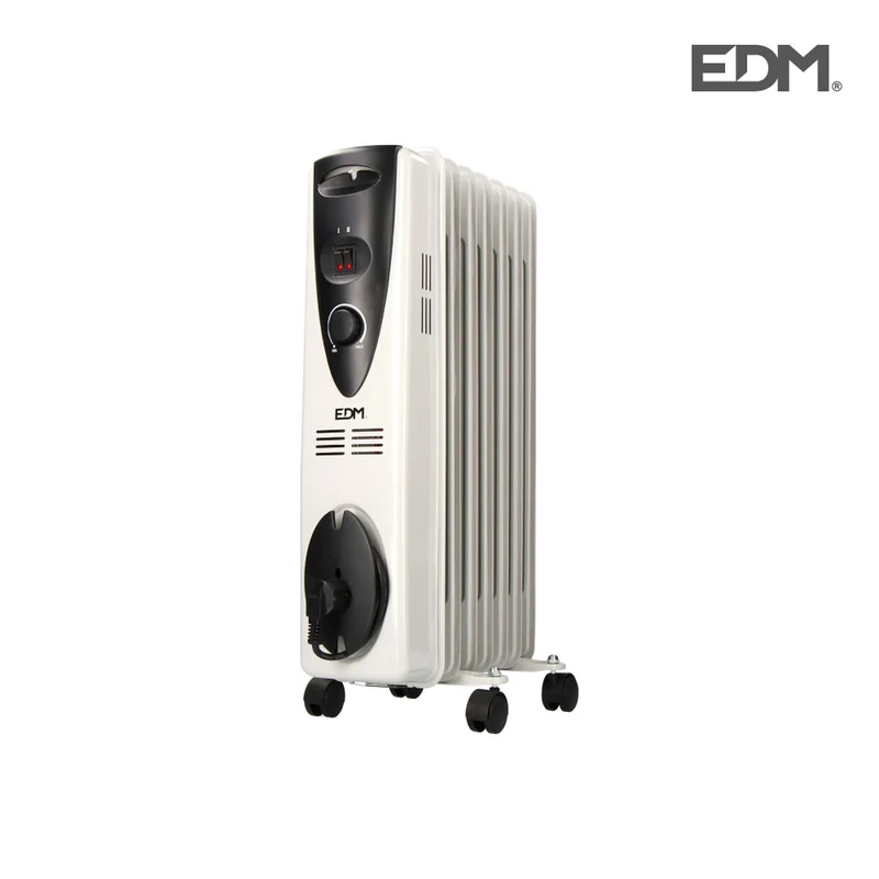 Radiateur à bain d'huile (7 chambres) EDM 07121 Blanc 1500 W
