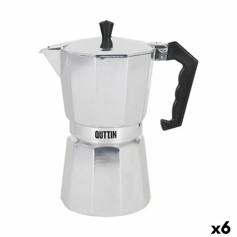 Cafetière italienne Quttin en aluminium 9 tasses (6 unités)