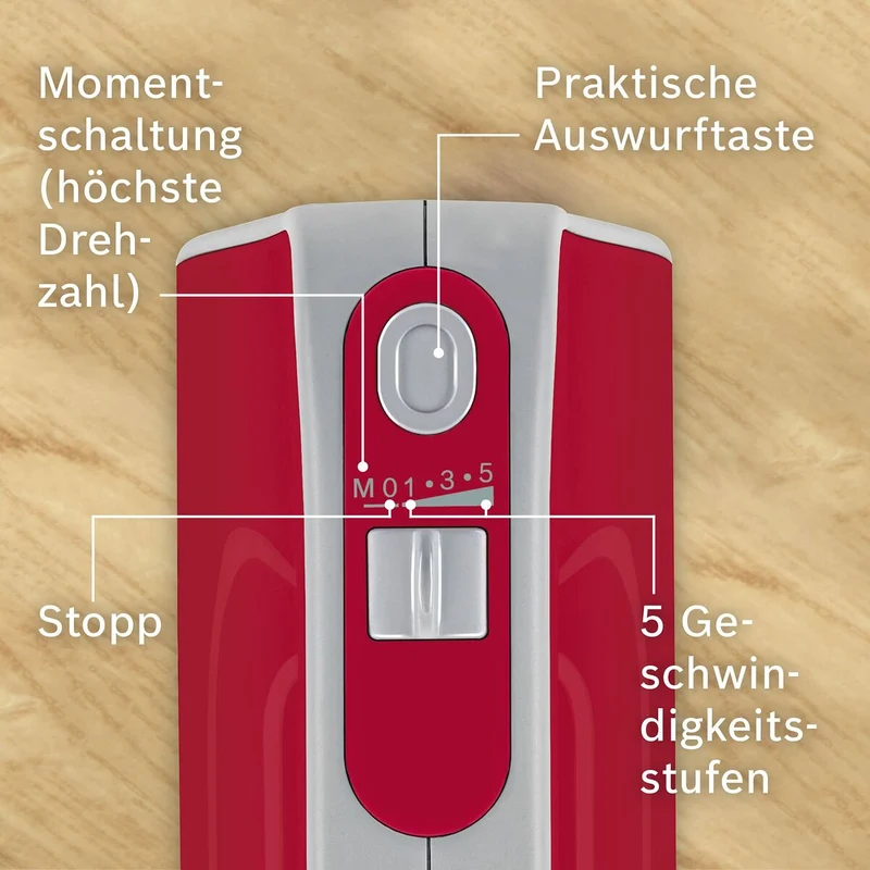 Mixeur/Pâtissier BOSCH MFQ40303 Rouge 500 W 500W