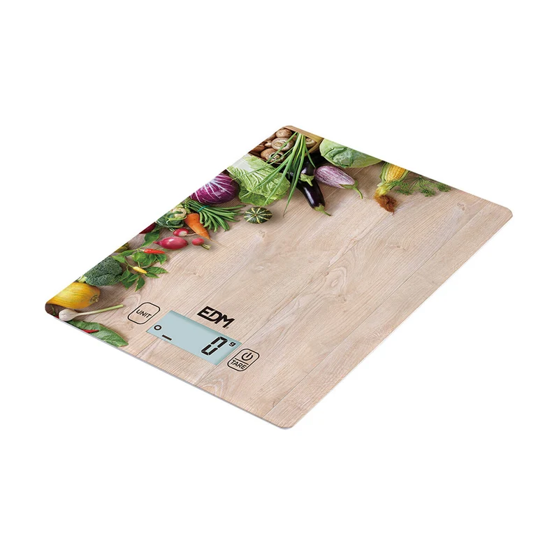 balance de cuisine EDM 07527 Bois Marron 5 kg
