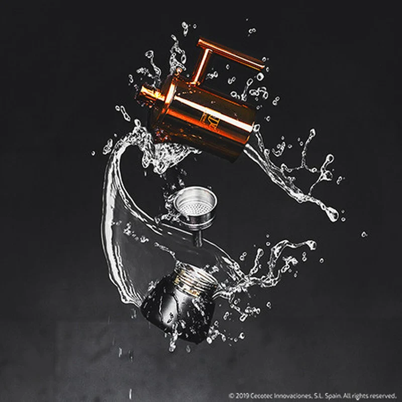 Cafetière Italienne Cecotec Cumbia Moking 100 ml/200 ml/300 ml Inox