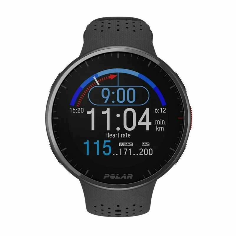Montre intelligente polaire noir 1,2"