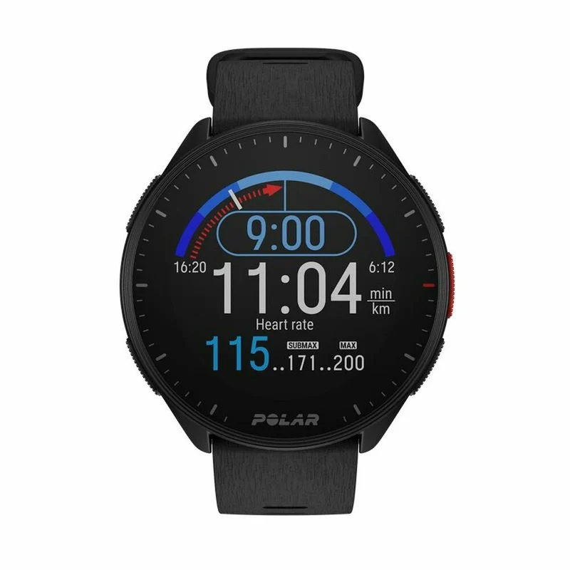 Montre intelligente avec podomètre Polar Noir 1,2" Ø 45 mm