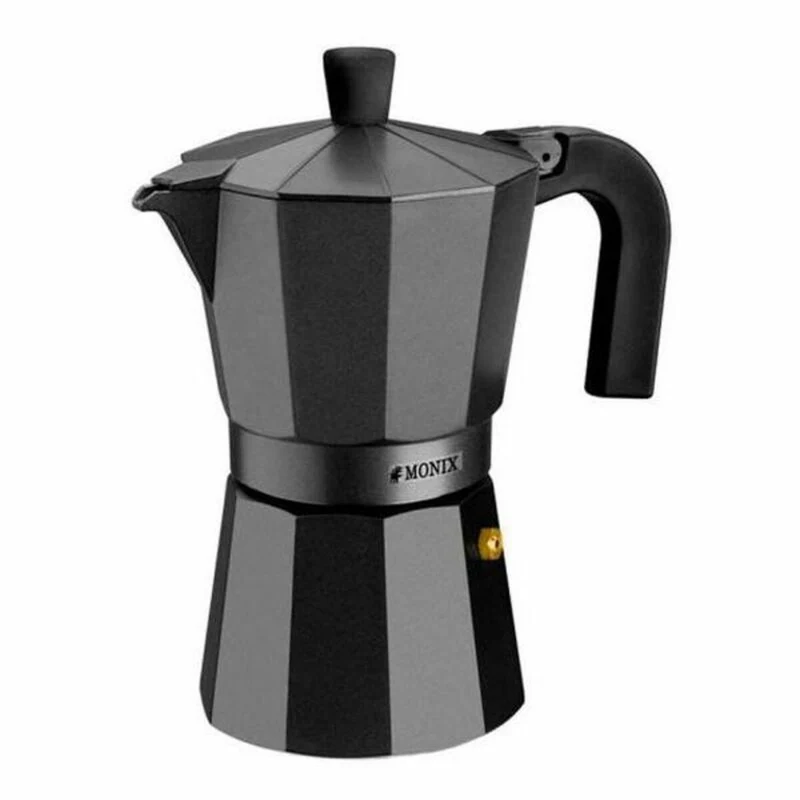 Cafetière Italienne Monix Braisogona_M640003 Aluminium Noir 3 Tasses