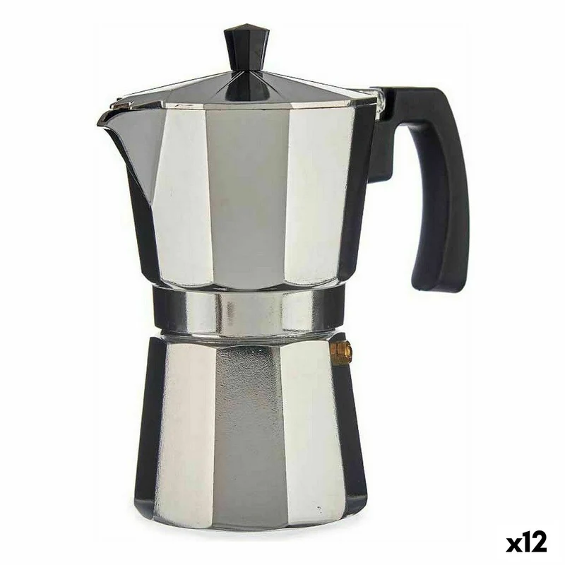 Cafetière italienne A11RA-600 Aluminium argenté 300 ml (12 unités)