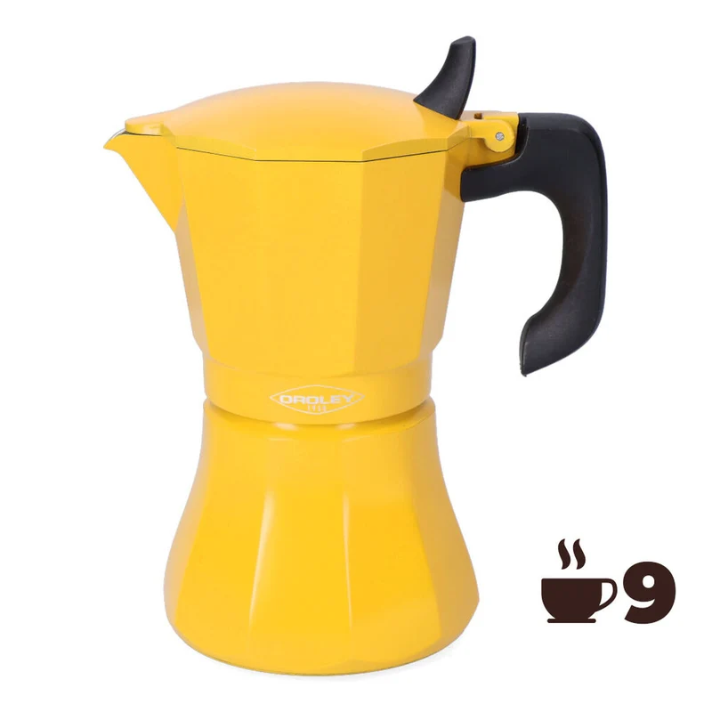 Cafetière italienne Oroley Petra Moutarde Aluminium 9 tasses