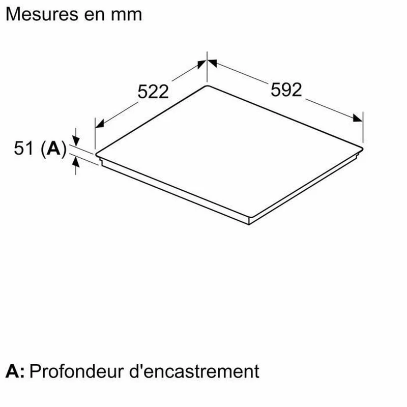 Plaque chauffante à induction Neff T66FTX4L0 60 cm