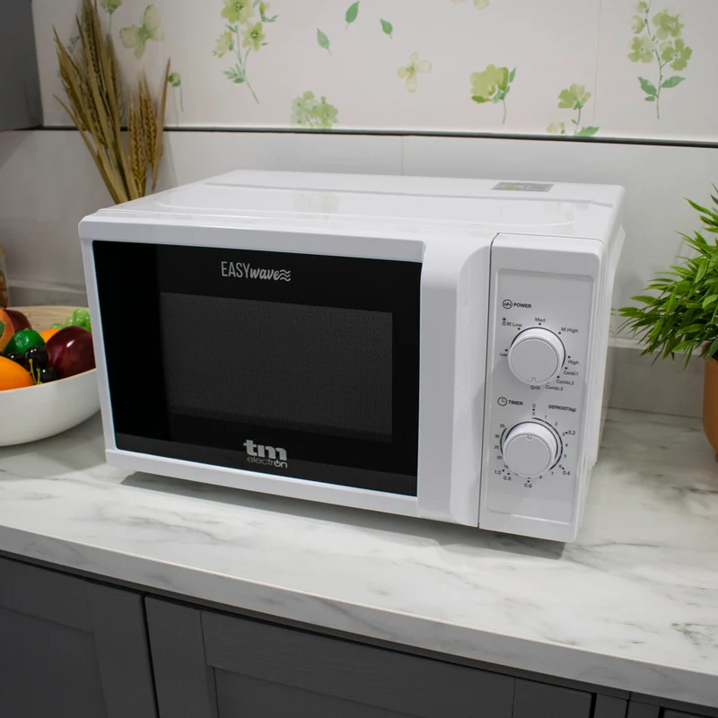 Micro-ondes avec Grill TM Electron Blanc 700 W 20 L