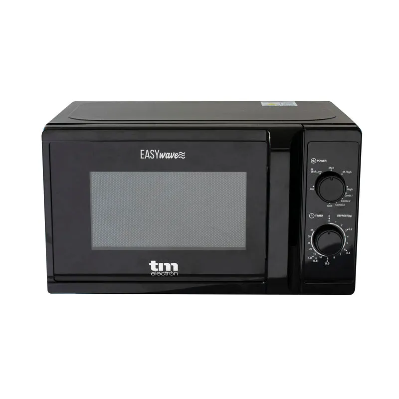Micro-ondes avec Grill TM Electron Noir 700 W 20 L