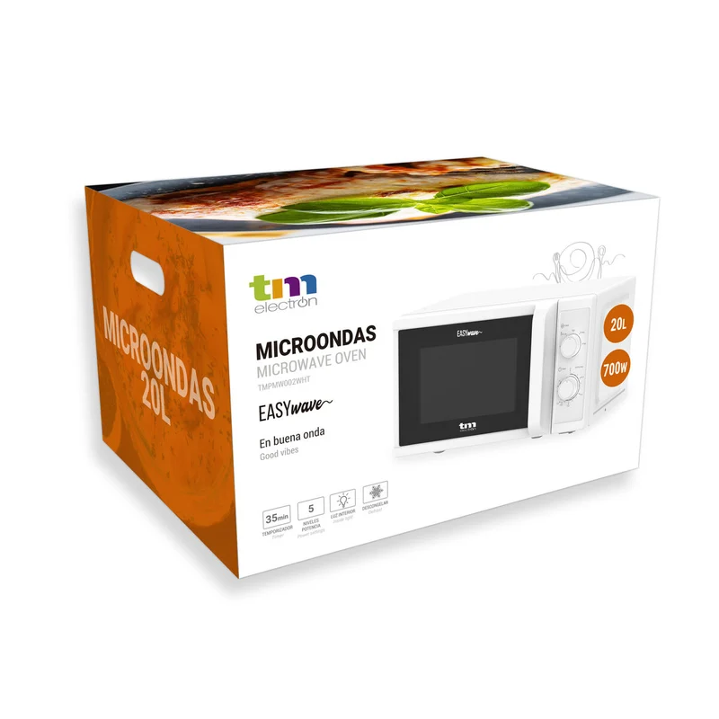 Micro-ondes avec Grill TM Electron Blanc 700 W 20 L