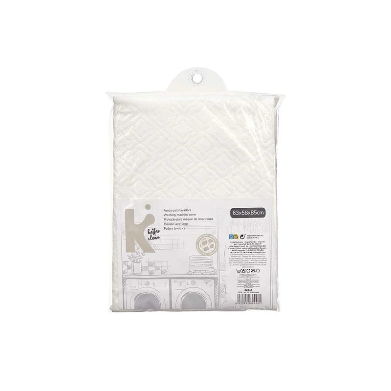 Housse de Protection pour Machine à Laver Blanc 63 x 58 x 85 cm Rembourrée (12 Utés)