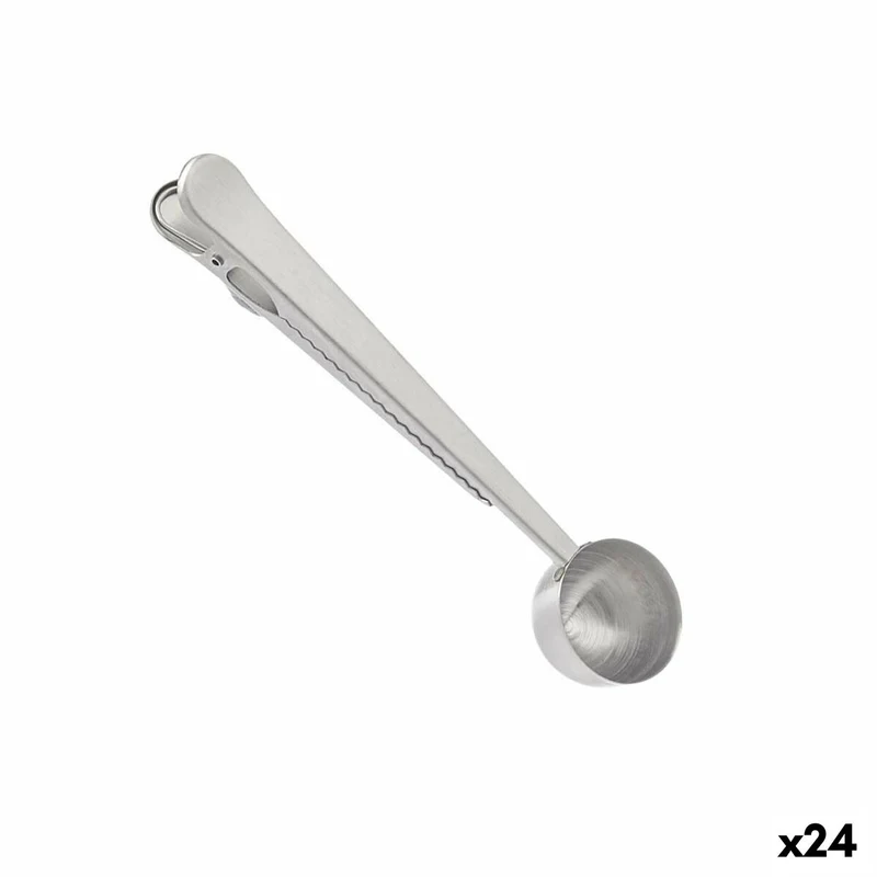 Cuillère à Café Acier Inox 17,5 x 17,5 x 2,5 cm (24 Utés) Clip