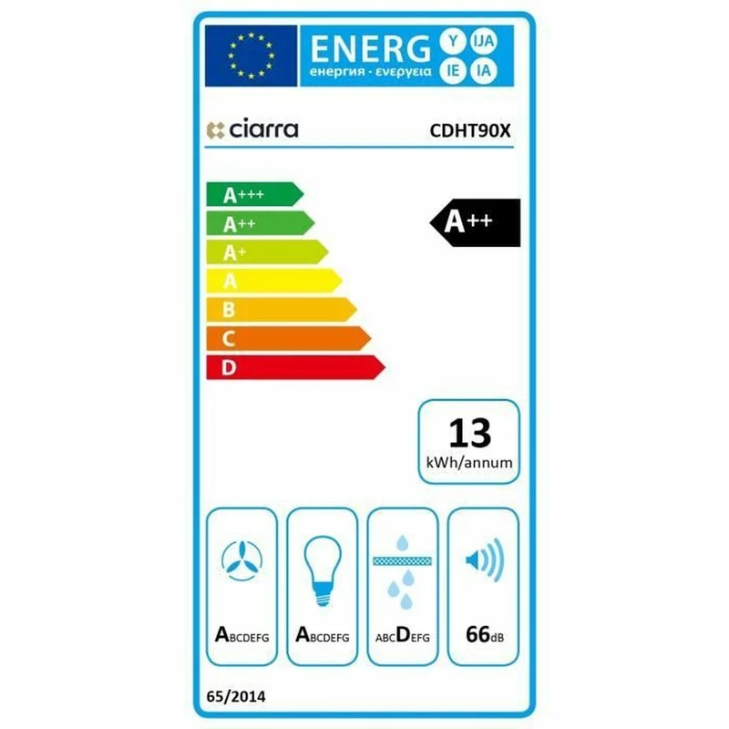 Hotte conventionnelle Ciarra 90 cm