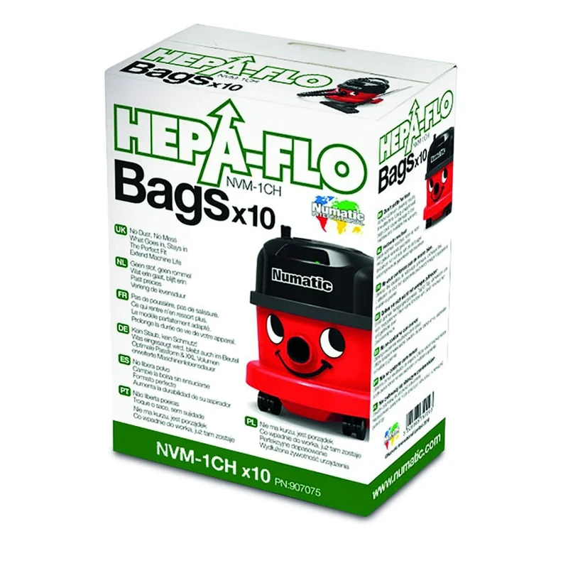 Sac de remplacement pour aspirateur HEPA-flo Henry Hetty Harry Numatic NVM-1CH