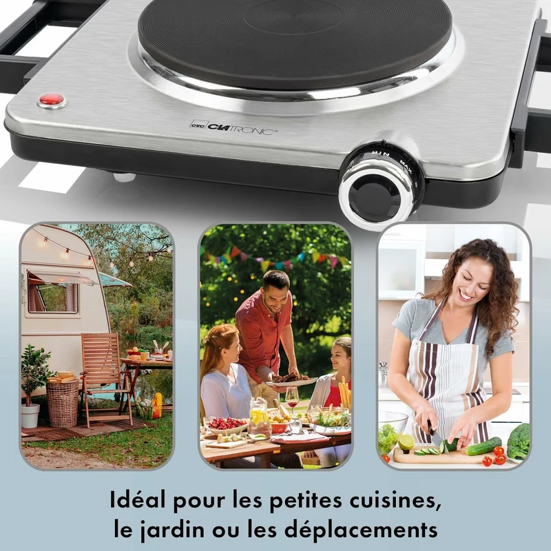 Plaque chauffante électrique Clatronic EKP 3788 1500 W