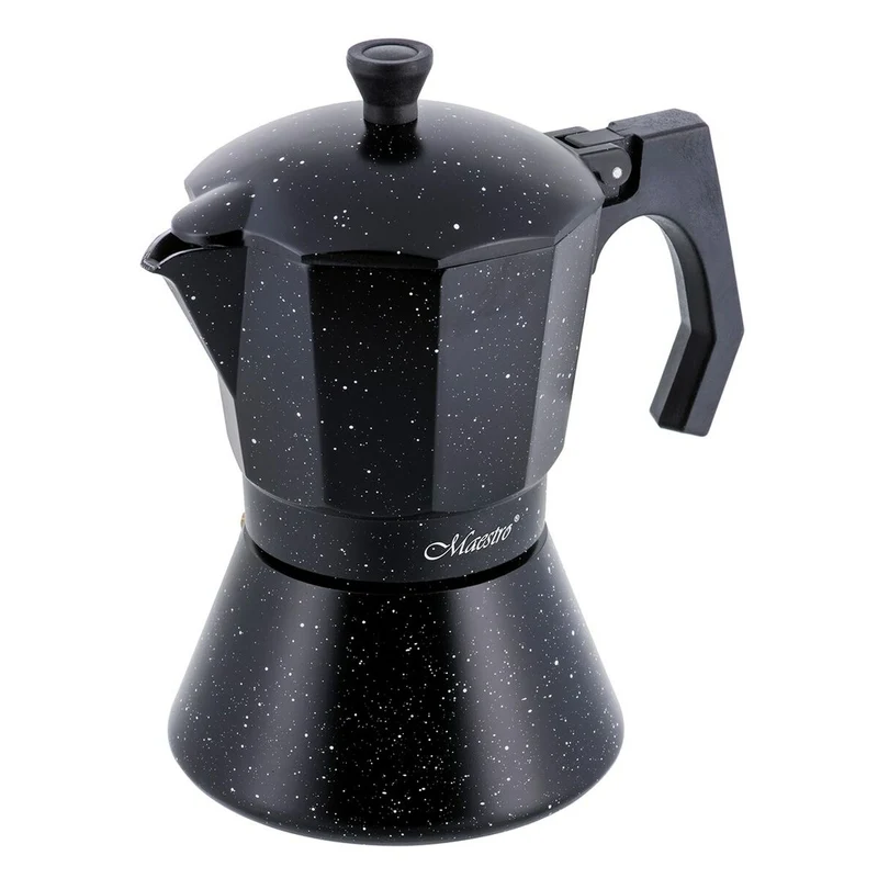 Cafetière Italienne Feel Maestro MR-1667-6 Noir Granit Aluminium 300 ml 6 Tasses