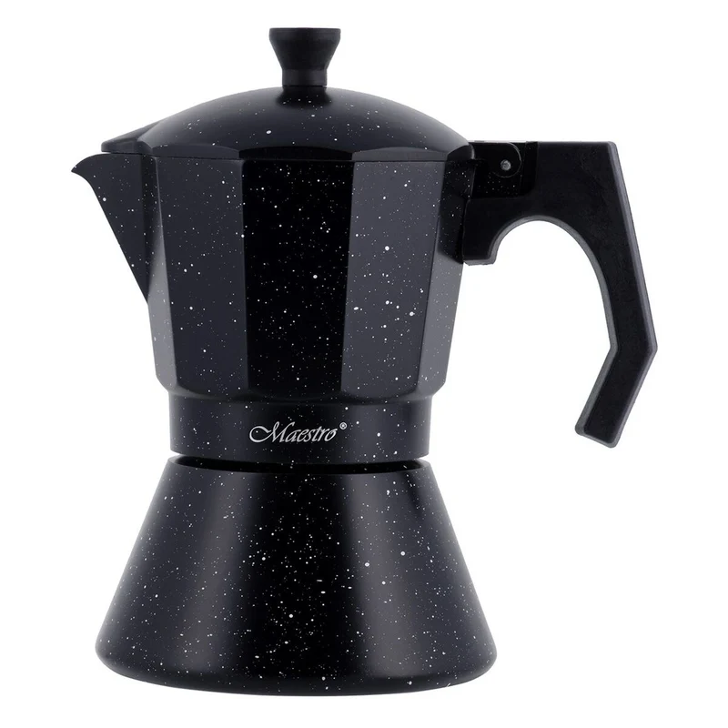 Cafetière Italienne Feel Maestro MR-1667-6 Noir Granit Aluminium 300 ml 6 Tasses
