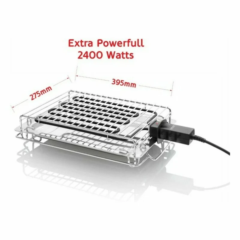 Grill Haeger GR-240.013A 2400W Noir Multicolore 2400 W (395 x 275mm)