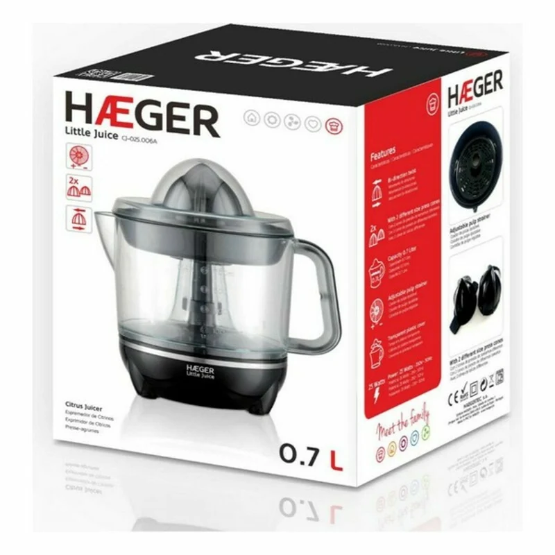 Presse-agrumes électrique Haeger CJ-025.006A 25 W