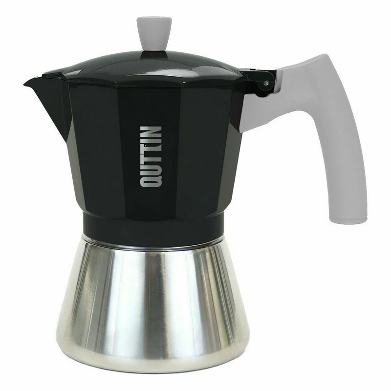 Cafetière italienne Quttin en acier aluminium 9 tasses 450 ml (6 unités)