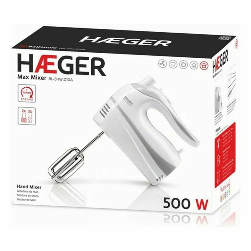 Mixeur/mélangeur à pâtisserie Haeger BL-5HW.011A 500 W
