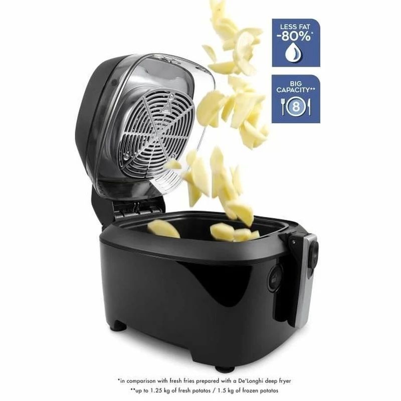 Friteuse à air DeLonghi 1400 W Noir 1 L